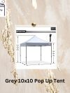 Beige Gold Minimalist Frame Instagram Post 1 1 Grey 10x10 Pop up Canopy Tent