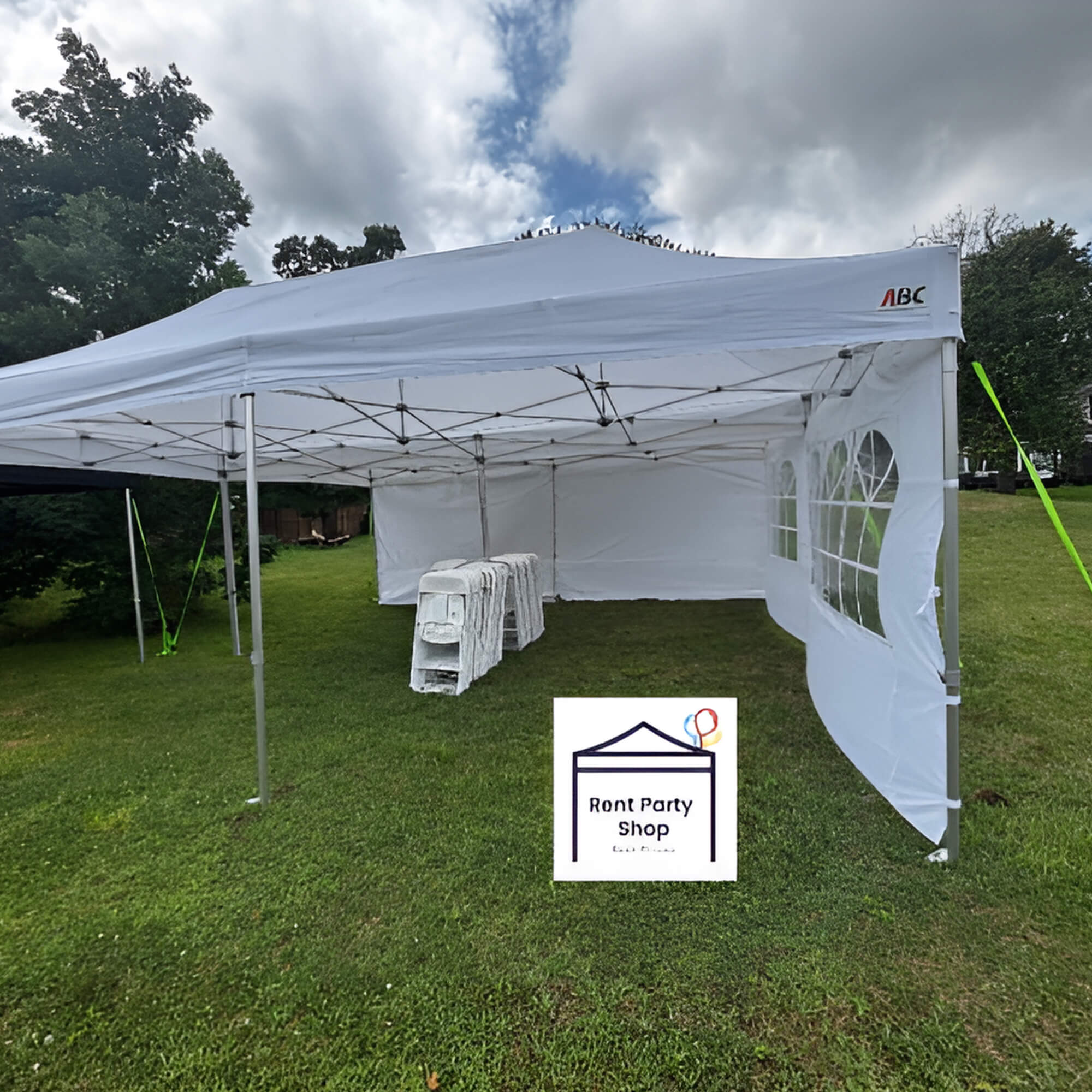 20x20 Canopy Tent with Sidewalls – Event Party Rental