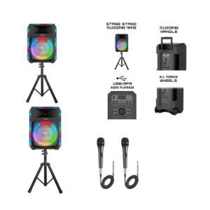 Dual Speaker System (2 Speakers + 2 Microphones)