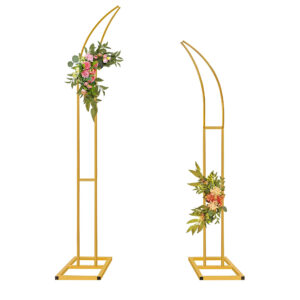 Metal Curved Arch Backdrop Stand Set of 2