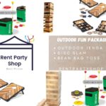outdoor games rental package in Niagara Falls with Giant Jenga and lawn games