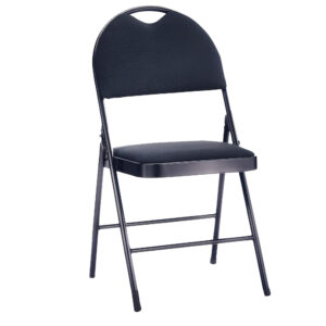 Black Padded Folding Chair