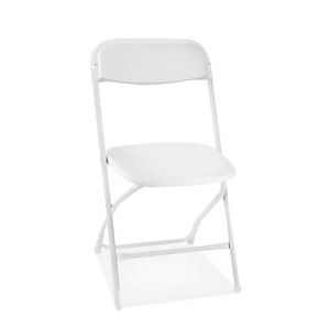 white plastic chair rental in Niagara Falls for events