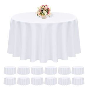 6 ft Round White Tablecloth Rental