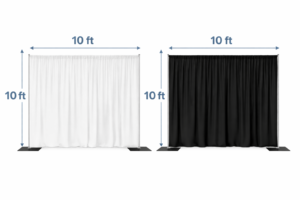 10x10 pipe and drape backdrop rental in Niagara Falls
