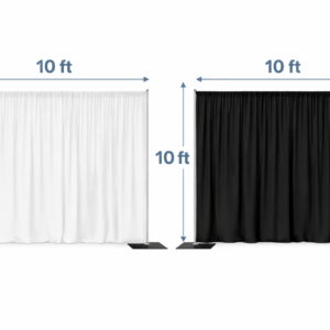 10x10 pipe and drape backdrop rental in Niagara Falls
