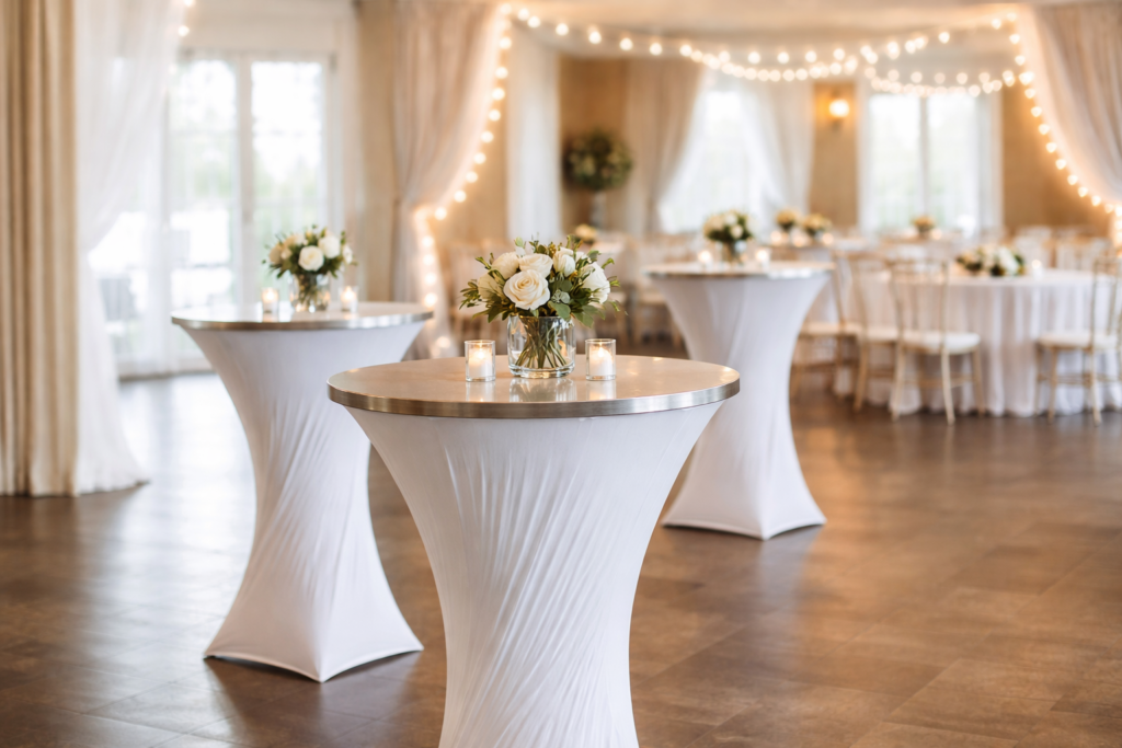 cocktail table rentals for events in Niagara Region