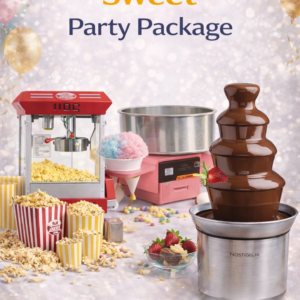 sweet party package rental niagara popcorn cotton candy chocolate fountain