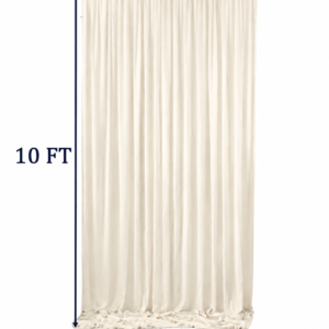 Ivory Backdrop Drape Panel Rental