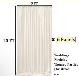 ivory backdrop drape panel rental niagara 10ft 14ft wedding pipe and drape curtain