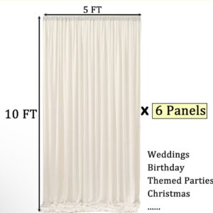 ivory backdrop drape panel rental niagara 10ft 14ft wedding pipe and drape curtain