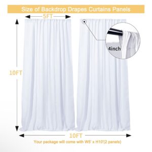 white backdrop drapes rental niagara falls pipe and drape wedding backdrop 10ft 14ft curtain