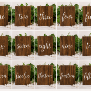 wooden table numbers rental niagara wedding table signs 1 to 15 rustic decor
