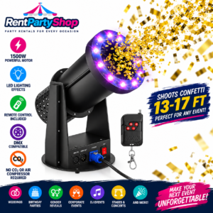 1500W LED confetti machine rental in Niagara