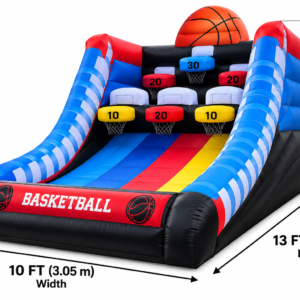 inflatable basketball game with six hoops for rent in Niagara