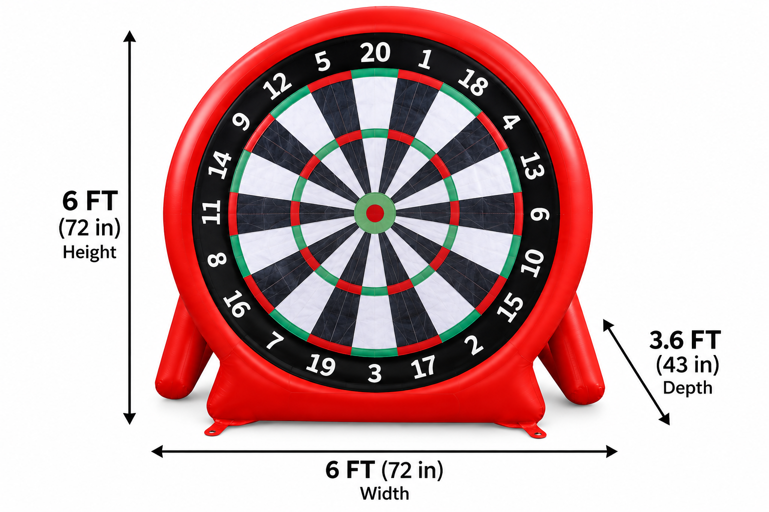 6ft inflatable dartboard rental in Niagara