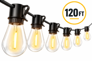 120FT outdoor string lights rental in Niagara