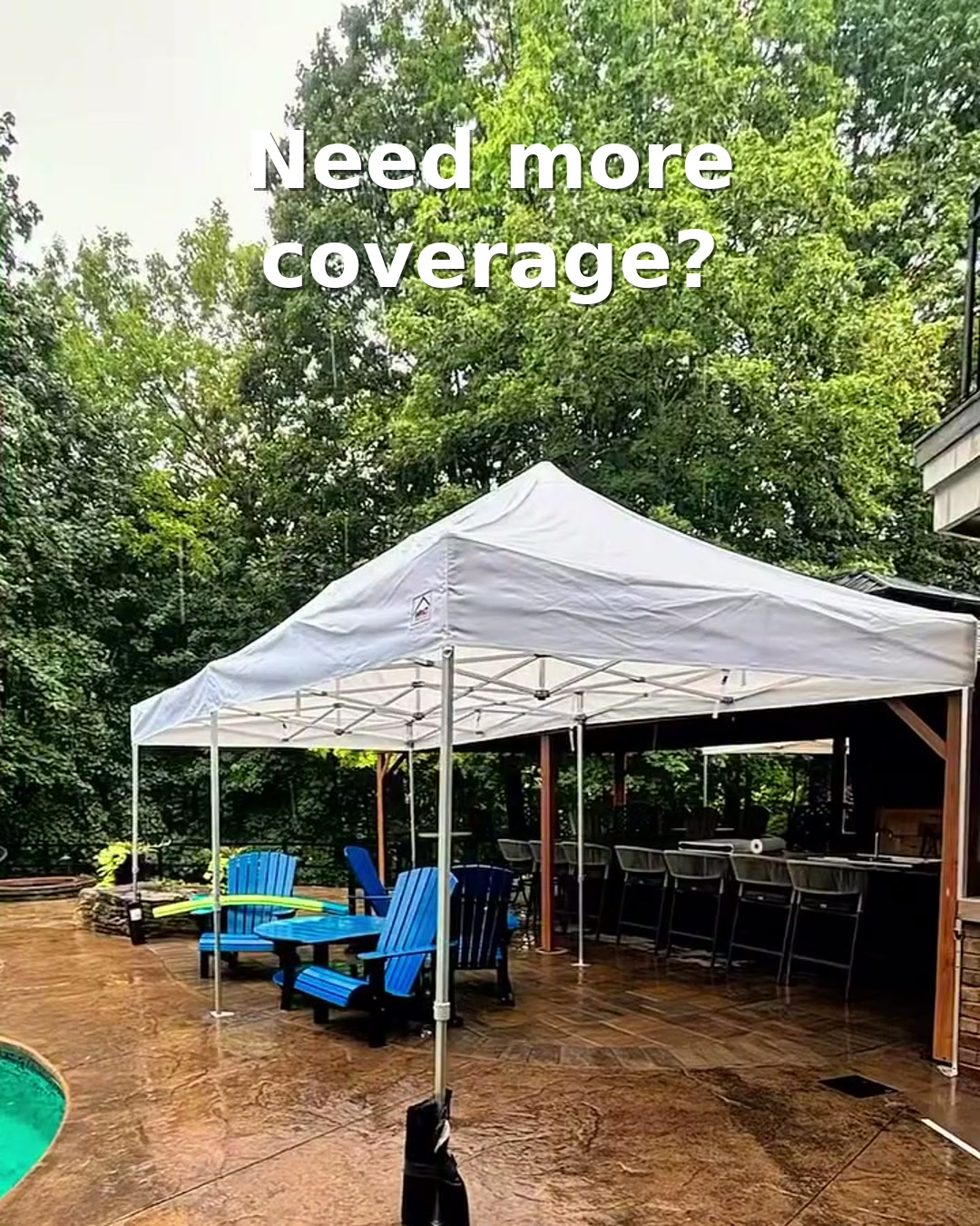Backyard party tent rental setup in St. Catharines by Rent Party Shop